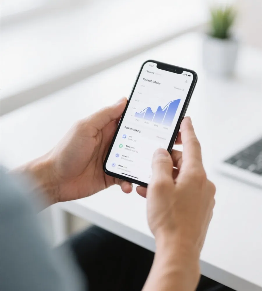 移动端数据查询场景示意图